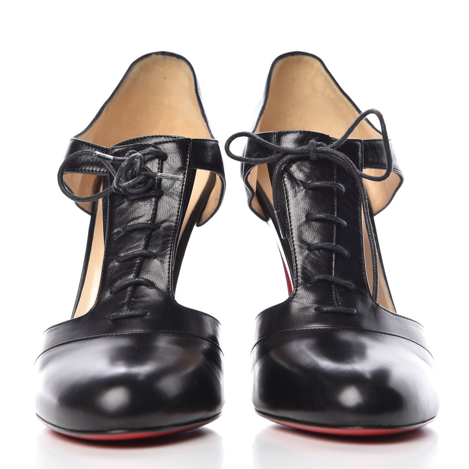 Christian Louboutin Kid Popi 120 Lace Up Ankle Bootie 39.5 Black 2 of 9