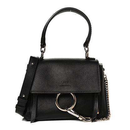 Chloe Calfskin Mini Faye Day Shoulder Bag Black 1 of 13