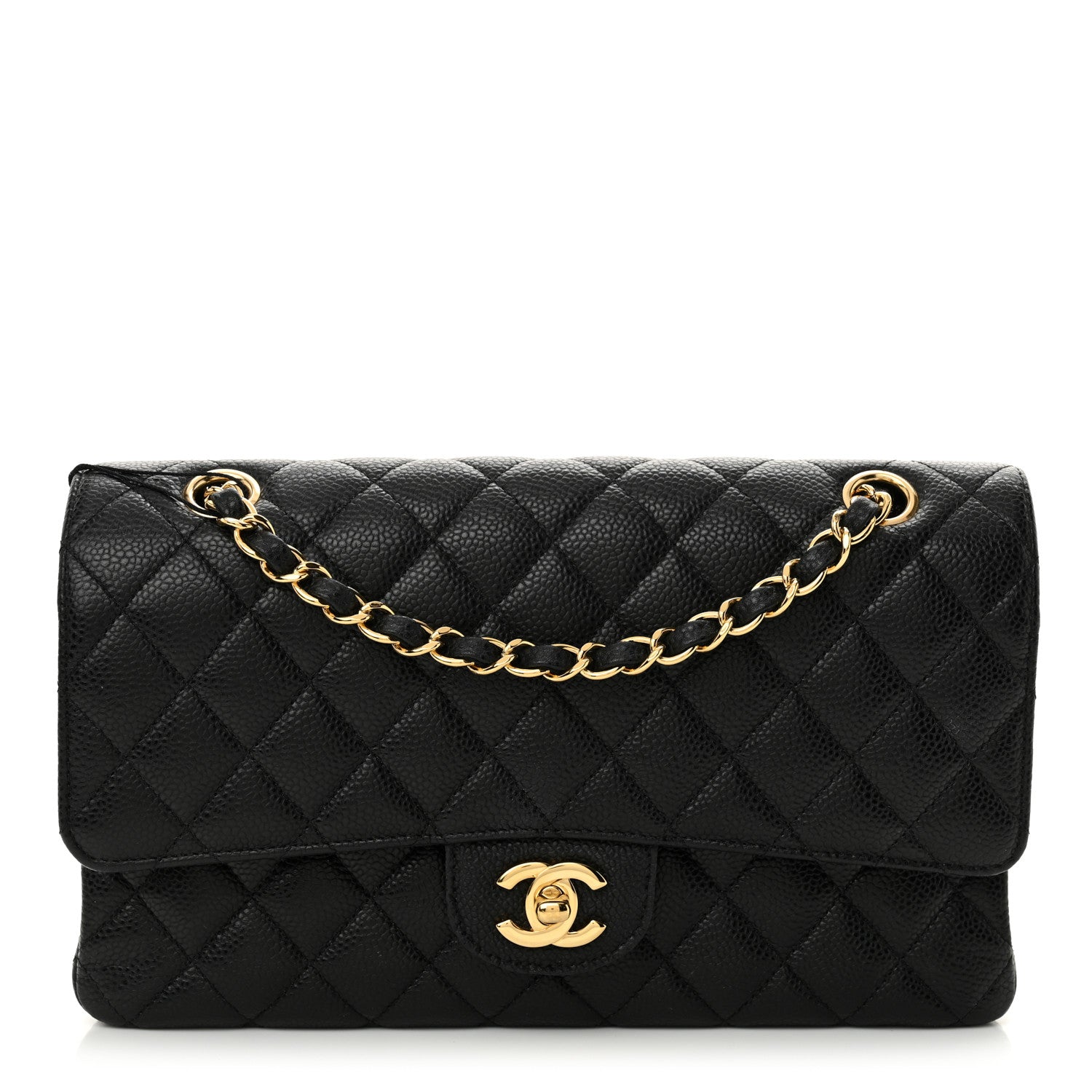 Chanel Caviar Quilted Medium Double Flap Black 1 of 11