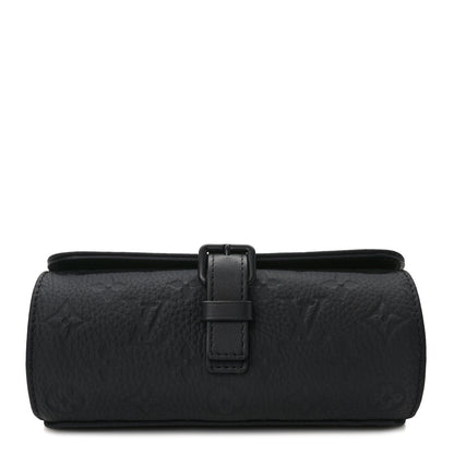 Louis Vuitton LOUIS VUITTON Monogram Taurillon Etui 3 Montres Watch Travel Case Black 1 of 8
