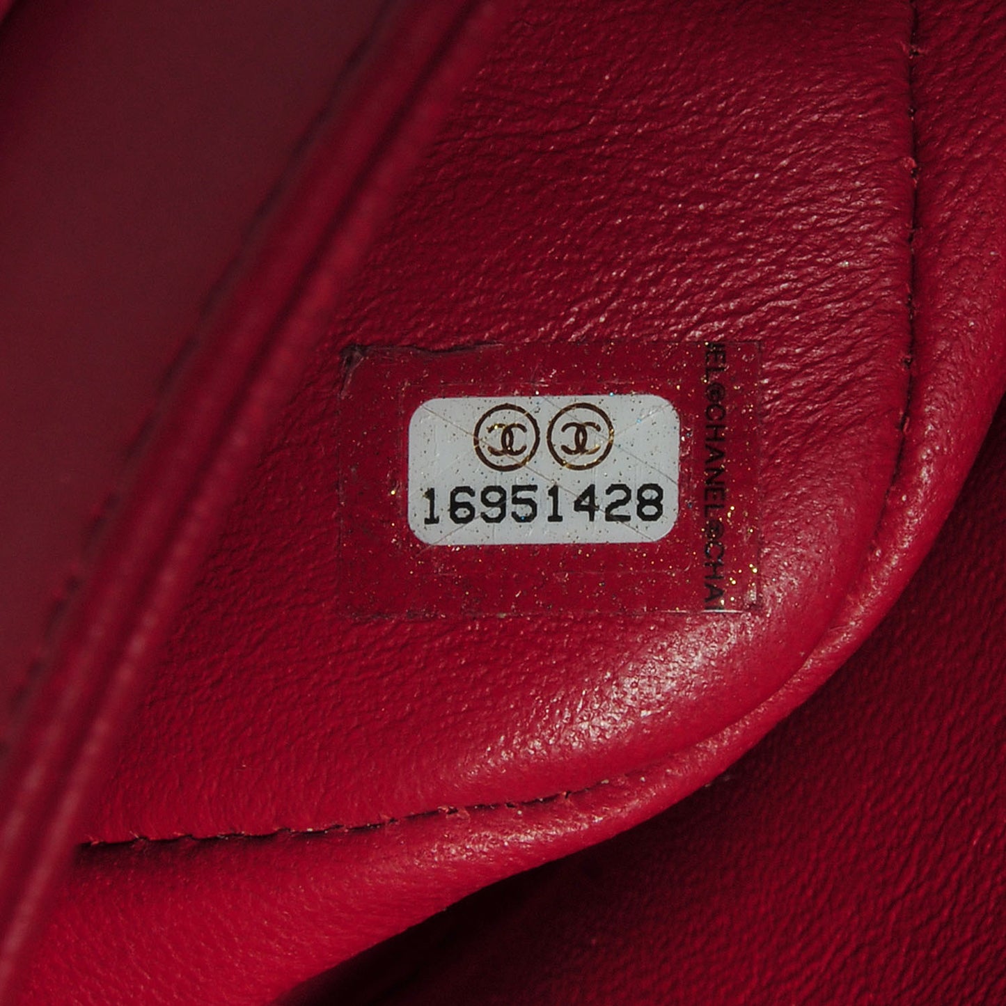 Lambskin Jumbo Double Flap Red