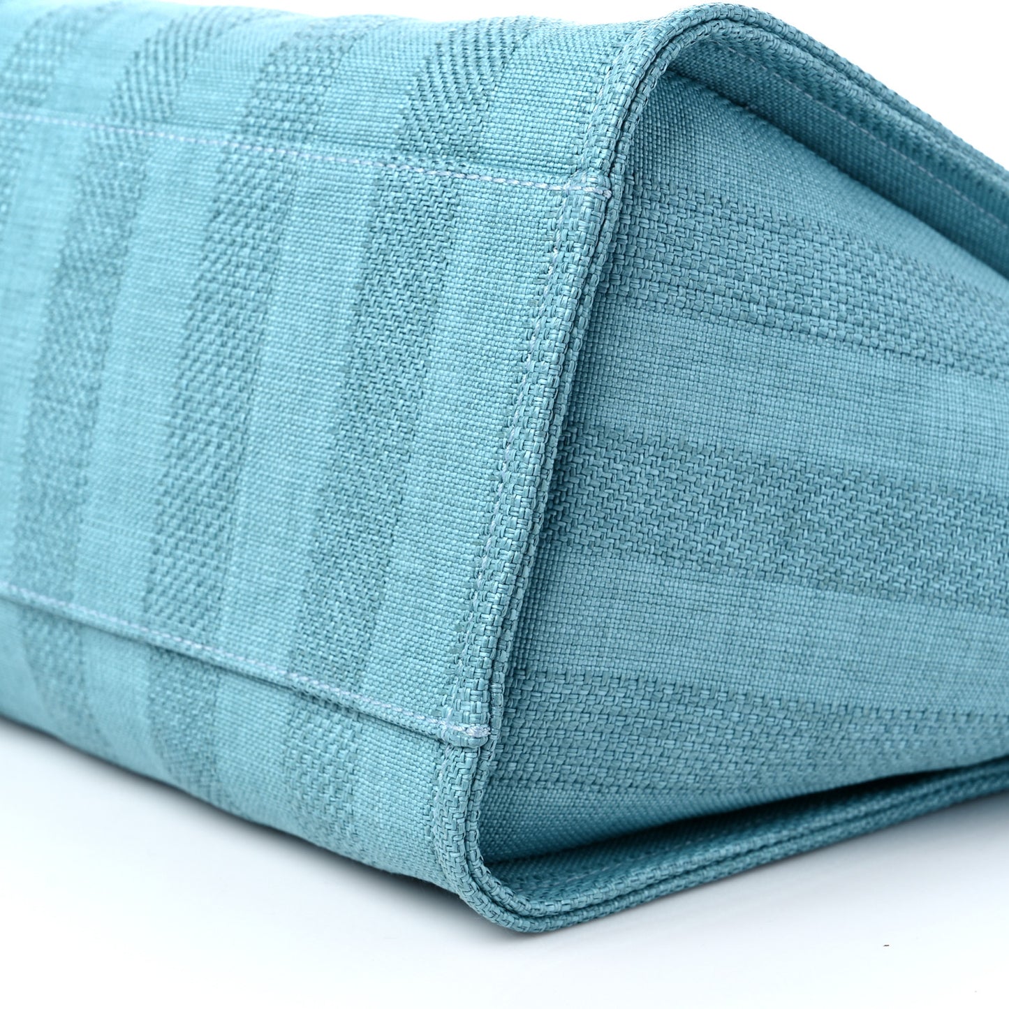 Mixed Fibers Striped Medium Deauville Tote Blue