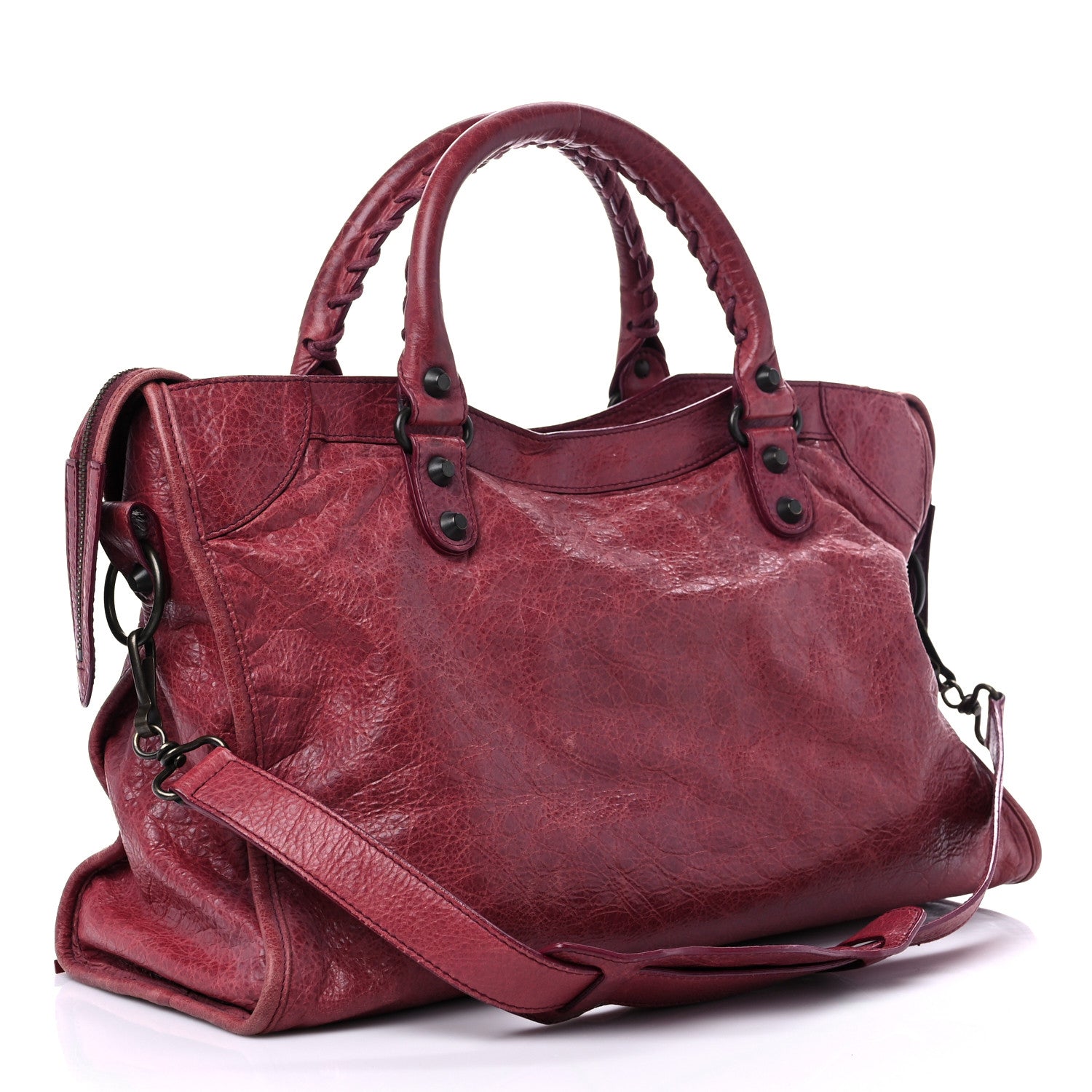 Balenciaga Agneau Classic Hardware City Cassis 2 of 17