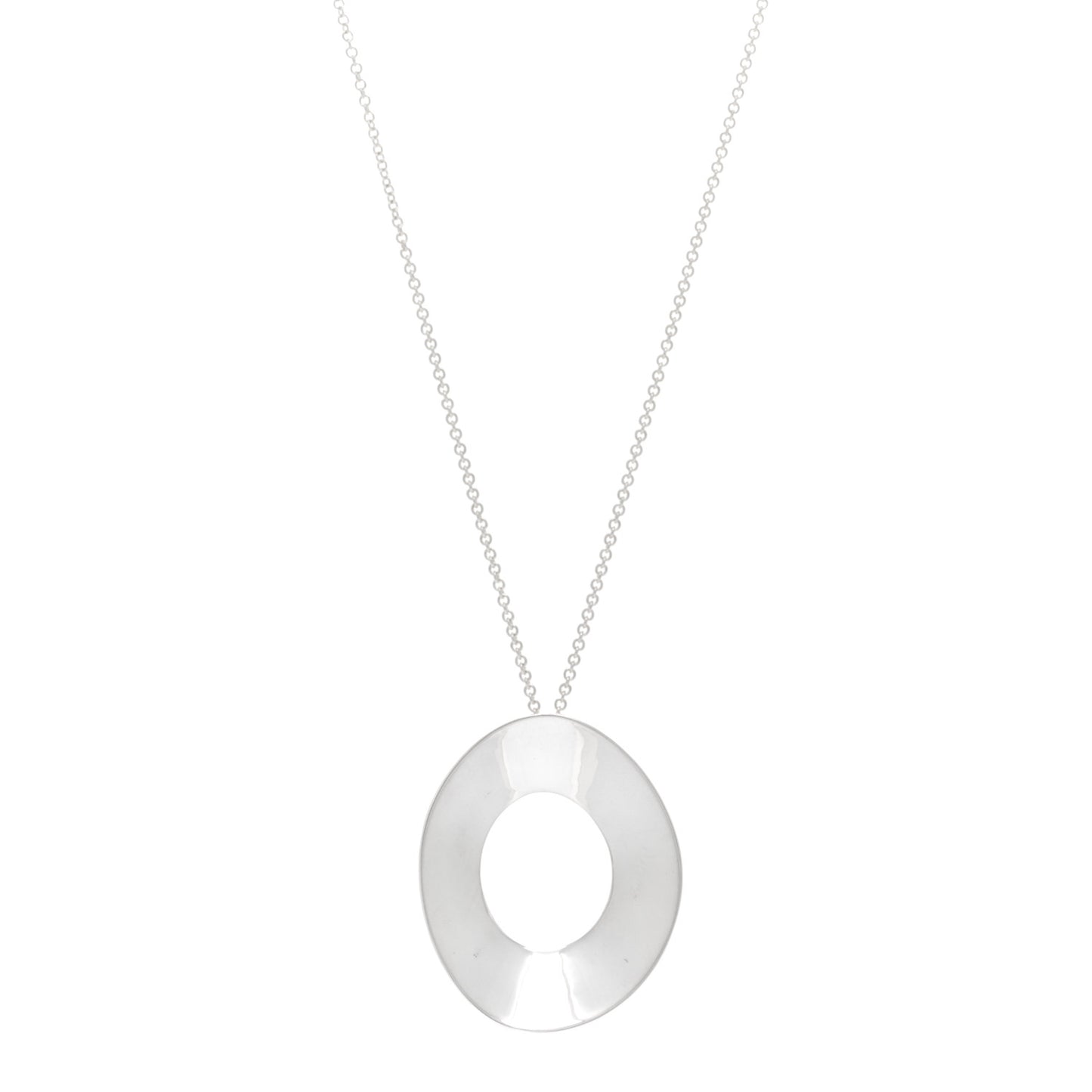 Sterling Silver Frank Gehry Morph Pendant Necklace