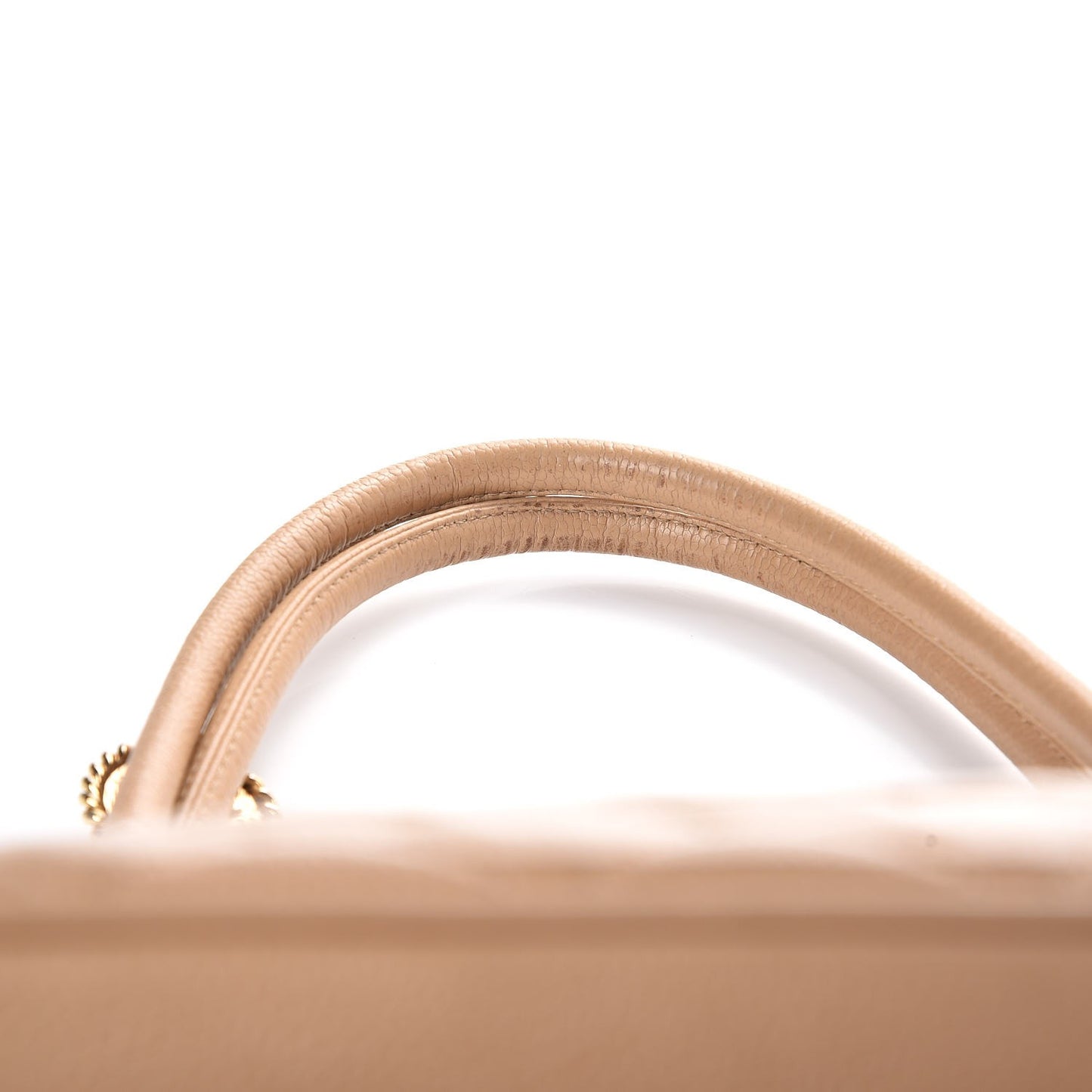 Caviar Quilted Medallion Tote Beige