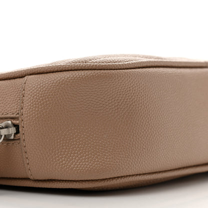Saint Laurent Grain De Poudre Matelasse Monogram Mini Lou Camera Bag Gold Sand 9 of 13