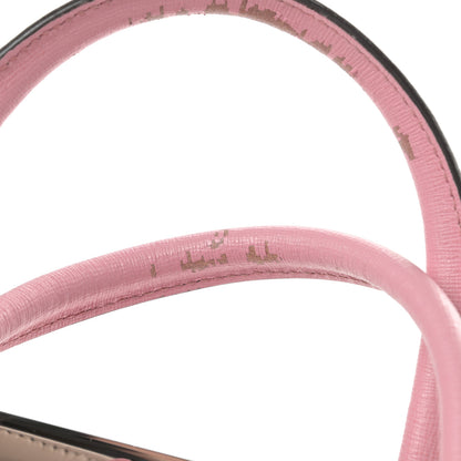 Fendi Vitello Elite Flamingo Mink Monster Charm Petite 2Jours Tote Pink Multicolor 15 of 16