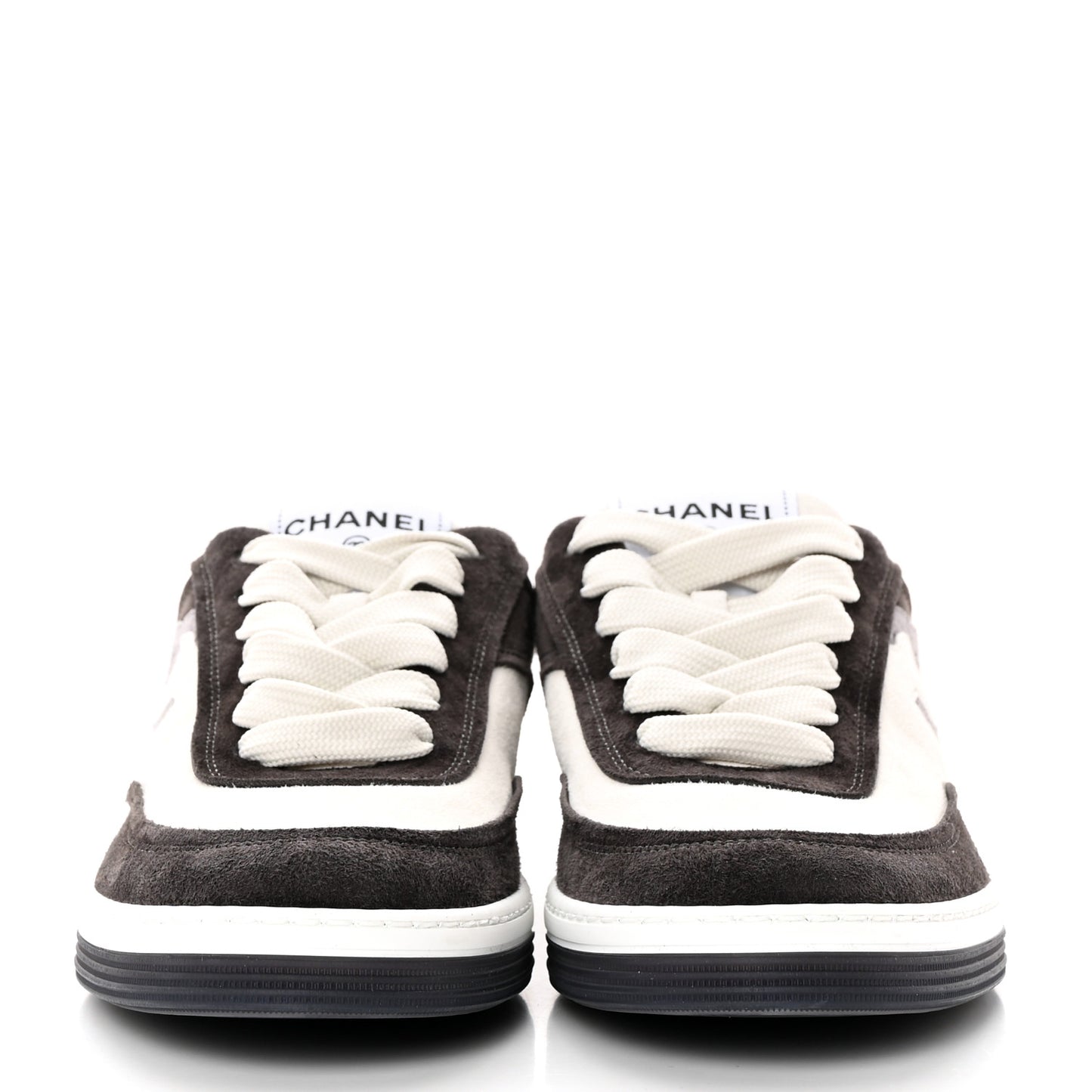 Suede Kidskin Womens CC Sneakers 39.5 Black White