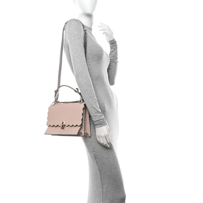 Fendi Vitello Liberty Scalloped Studded Kan I Shoulder Bag Plaster 2 of 16