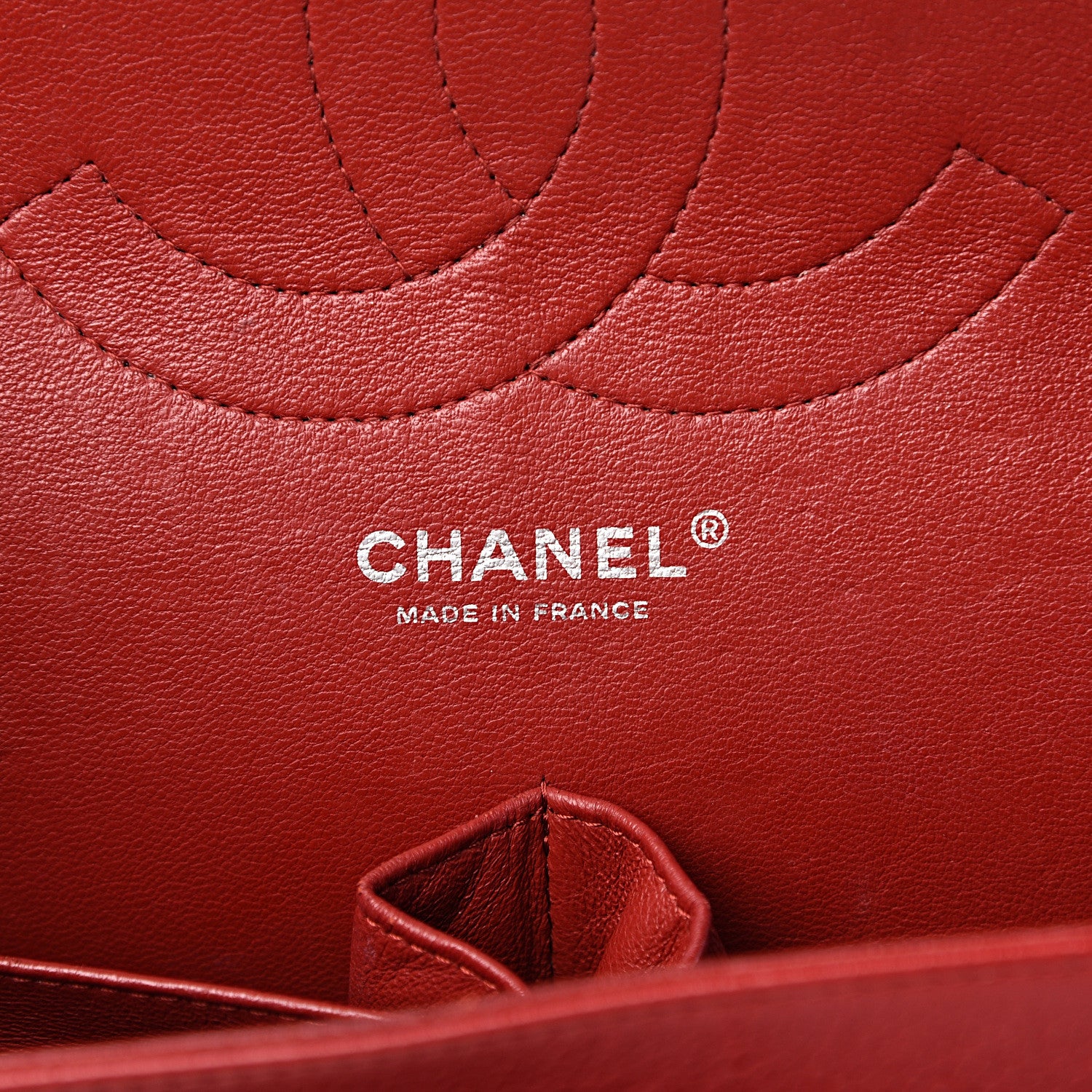 Chanel Caviar Quilted Jumbo Double Flap Red 5 of 10