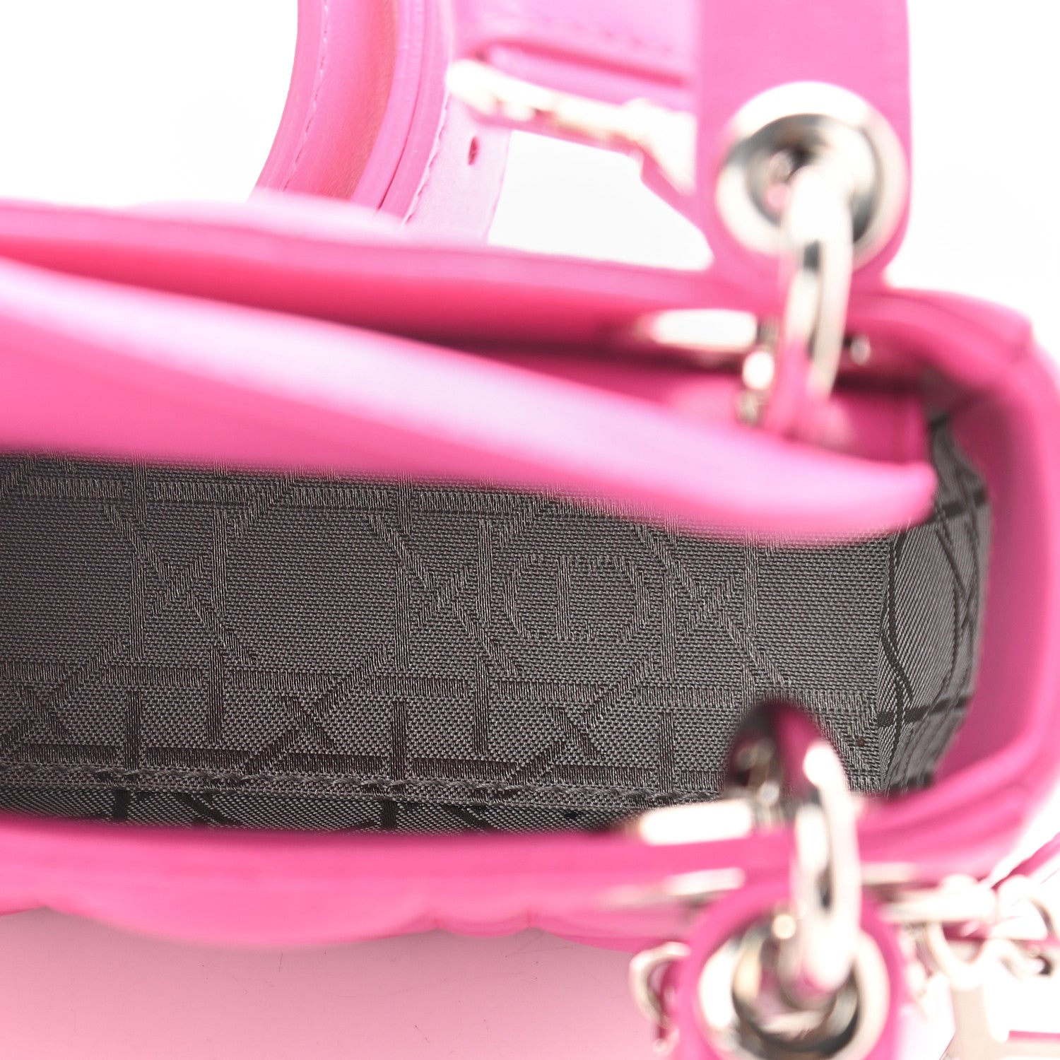 Christian Dior Lambskin Cannage Micro Lady Dior Pink 5 of 8