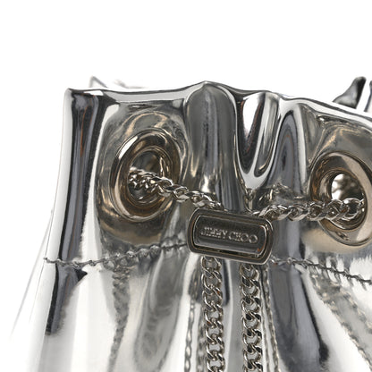 Jimmy Choo Metallic Patent Bon Bon Bag Silver 12 of 14