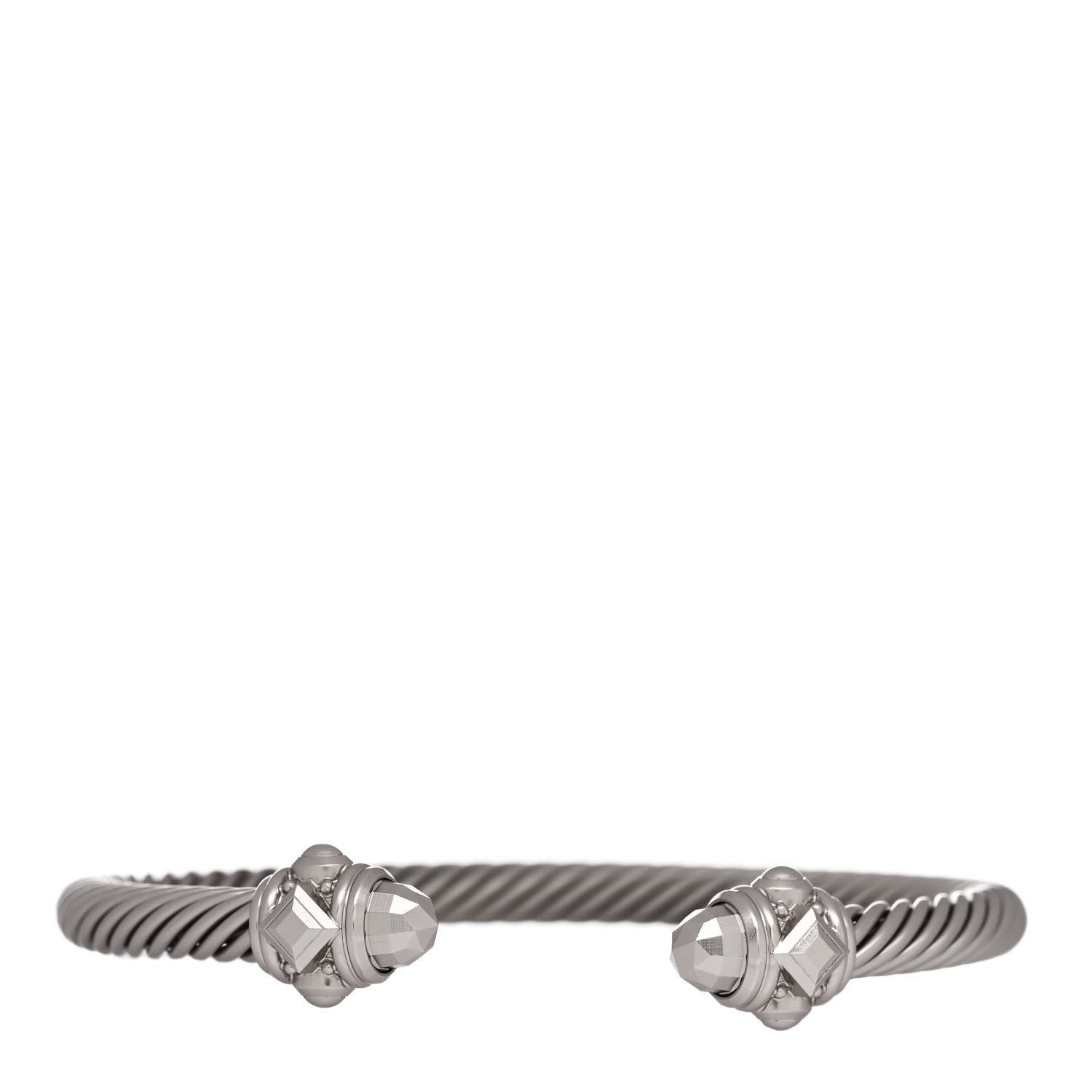 David Yurman Aluminum 5mm Renaissance Bracelet Darkened Silver 1 of 5