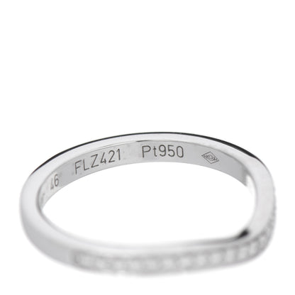 Cartier Platinum Diamond Ballerine Wedding Band Ring 46 3.75 5 of 5