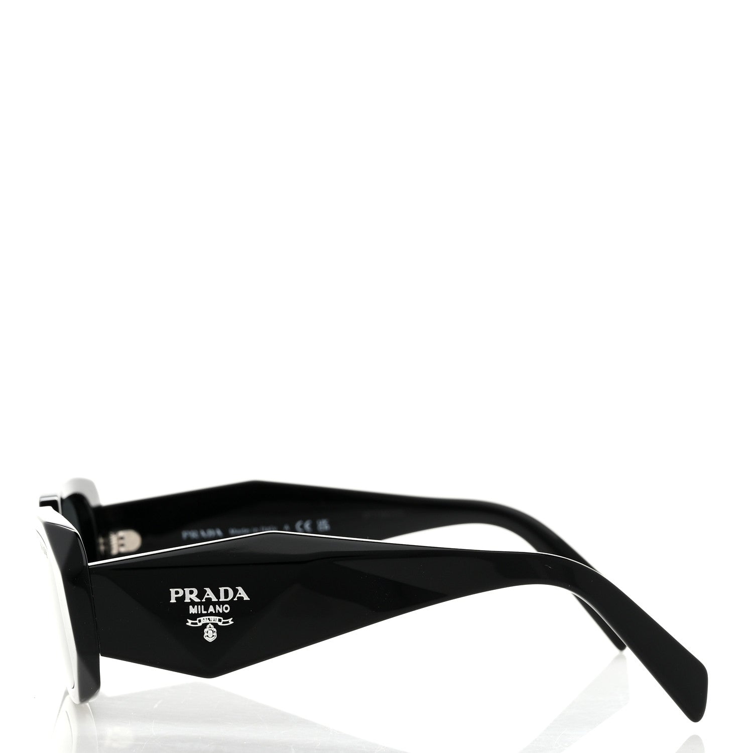 Prada Acetate Symbole Sunglasses SPR 17W Black 3 of 8