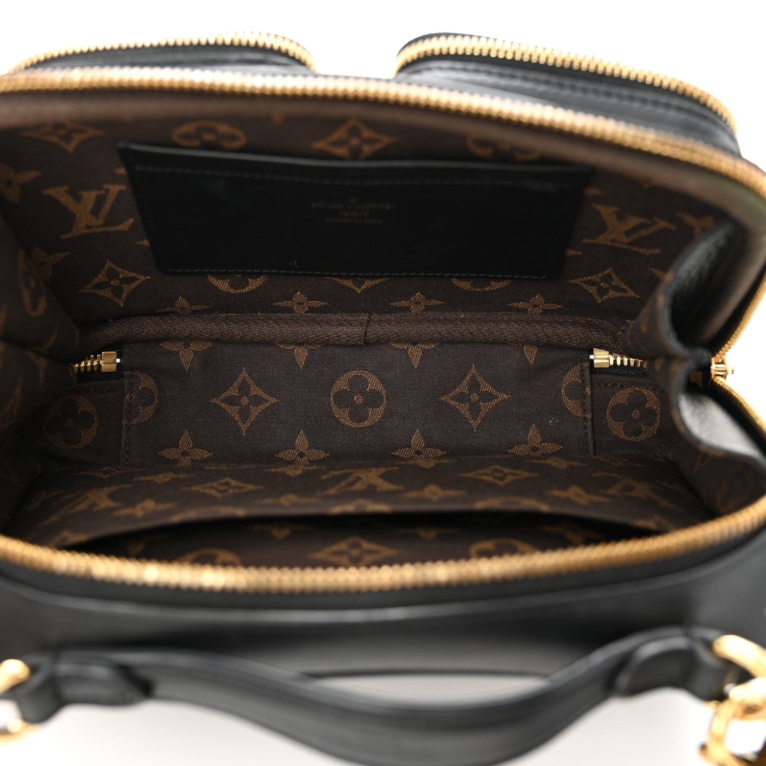 Louis Vuitton Calfskin Monogram Embossed Utility Crossbody Black 5 of 14