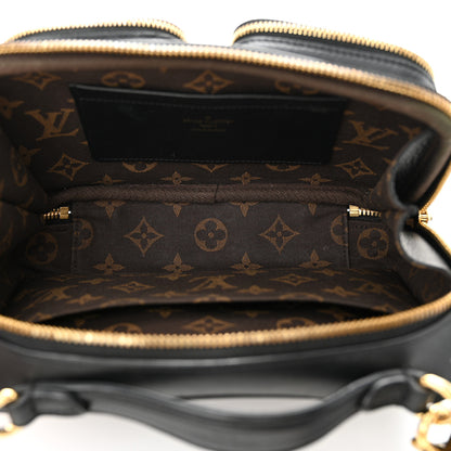 Louis Vuitton Calfskin Monogram Embossed Utility Crossbody Black 5 of 14
