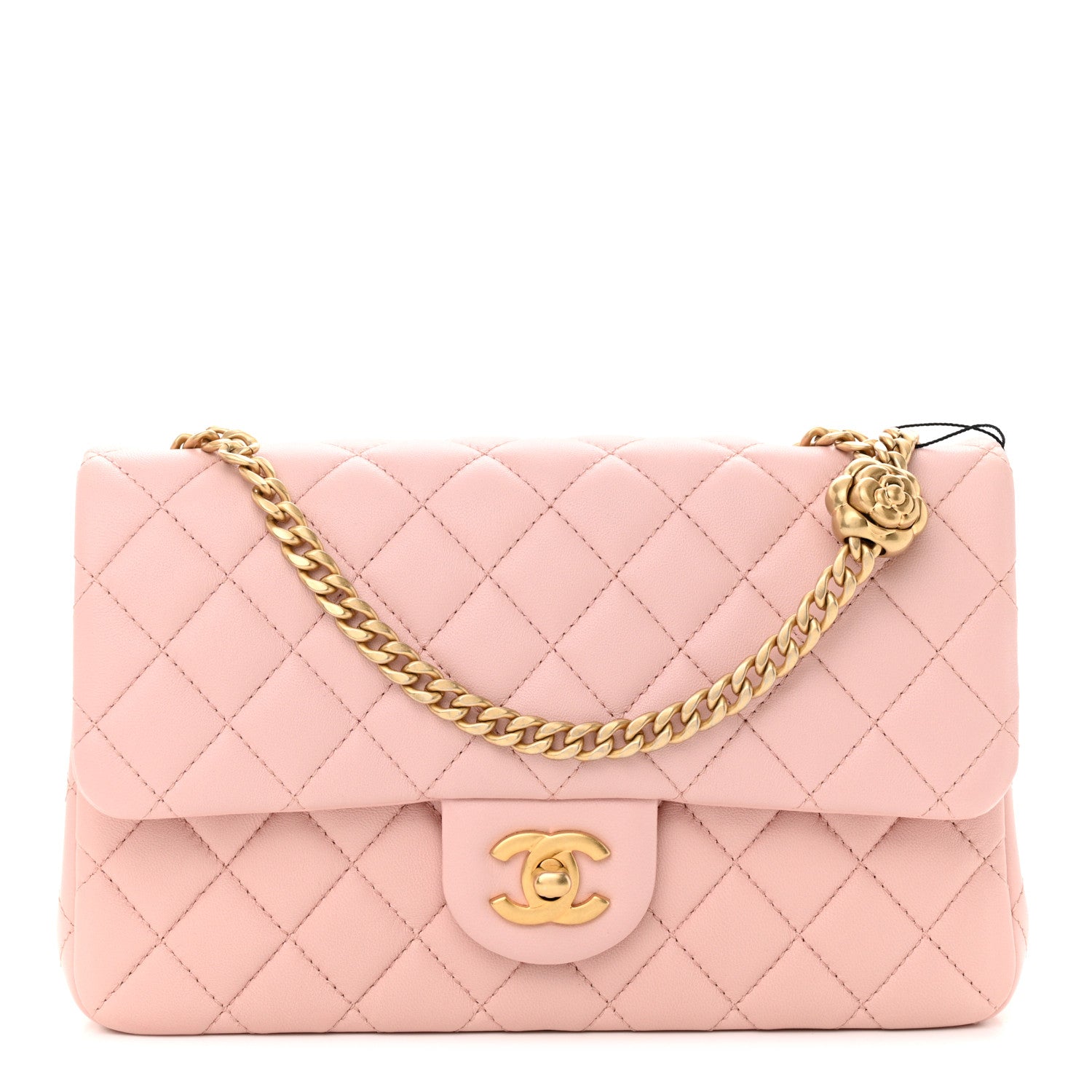 Chanel Lambskin Quilted Small Sweet Camellia Flap Light Pink 1 of 10