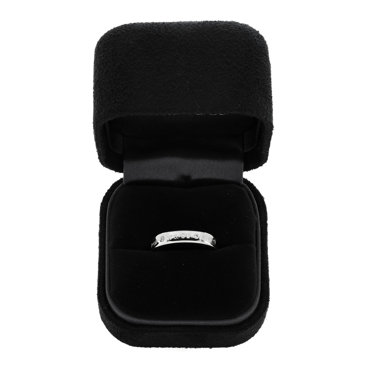 18K White Gold Diamond Narrow 1837 Ring 52 6