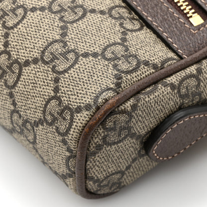 Gucci GG Supreme Monogram Web Mini Ophidia Shoulder Bag Brown 12 of 14