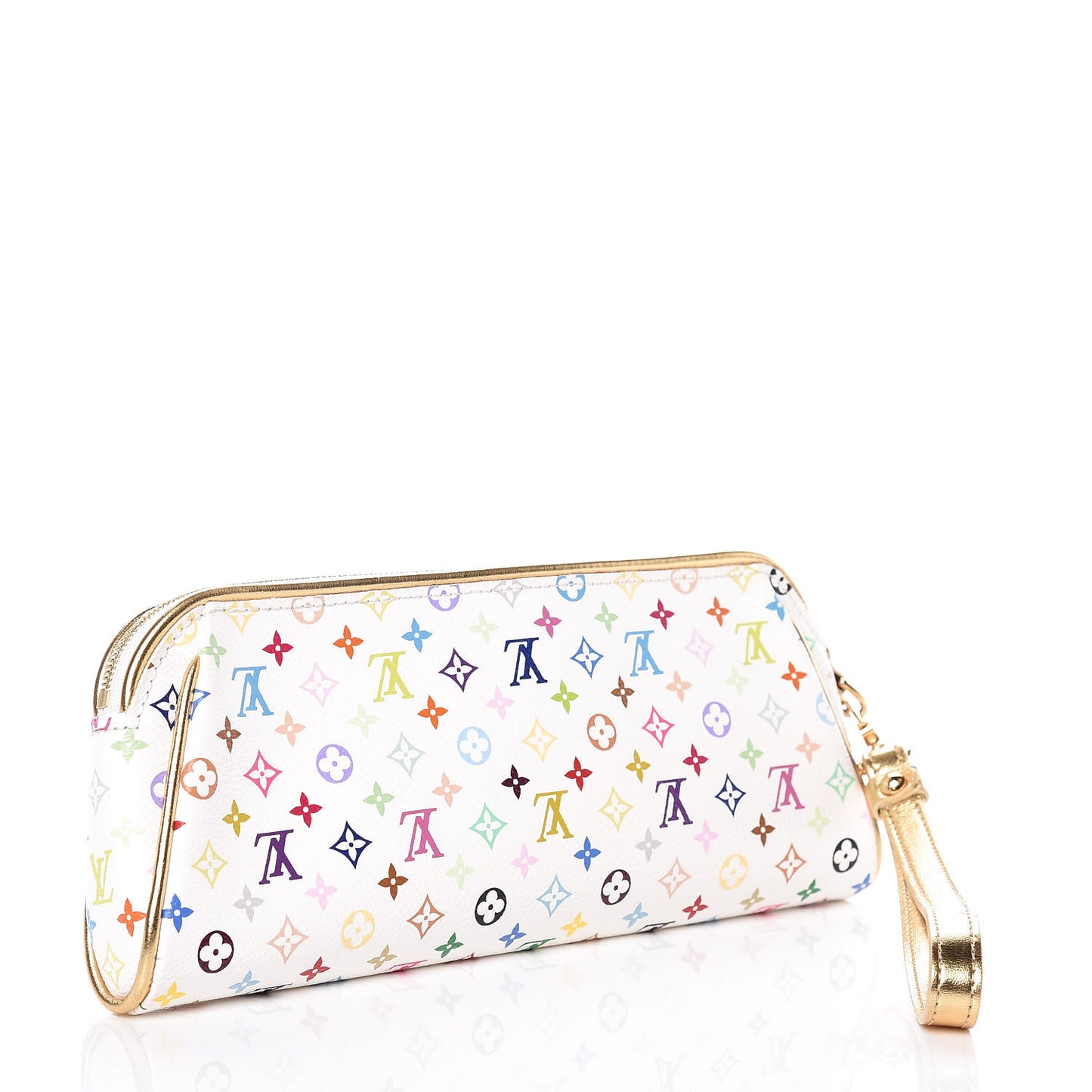 Monogram Multicolor Kate Clutch White