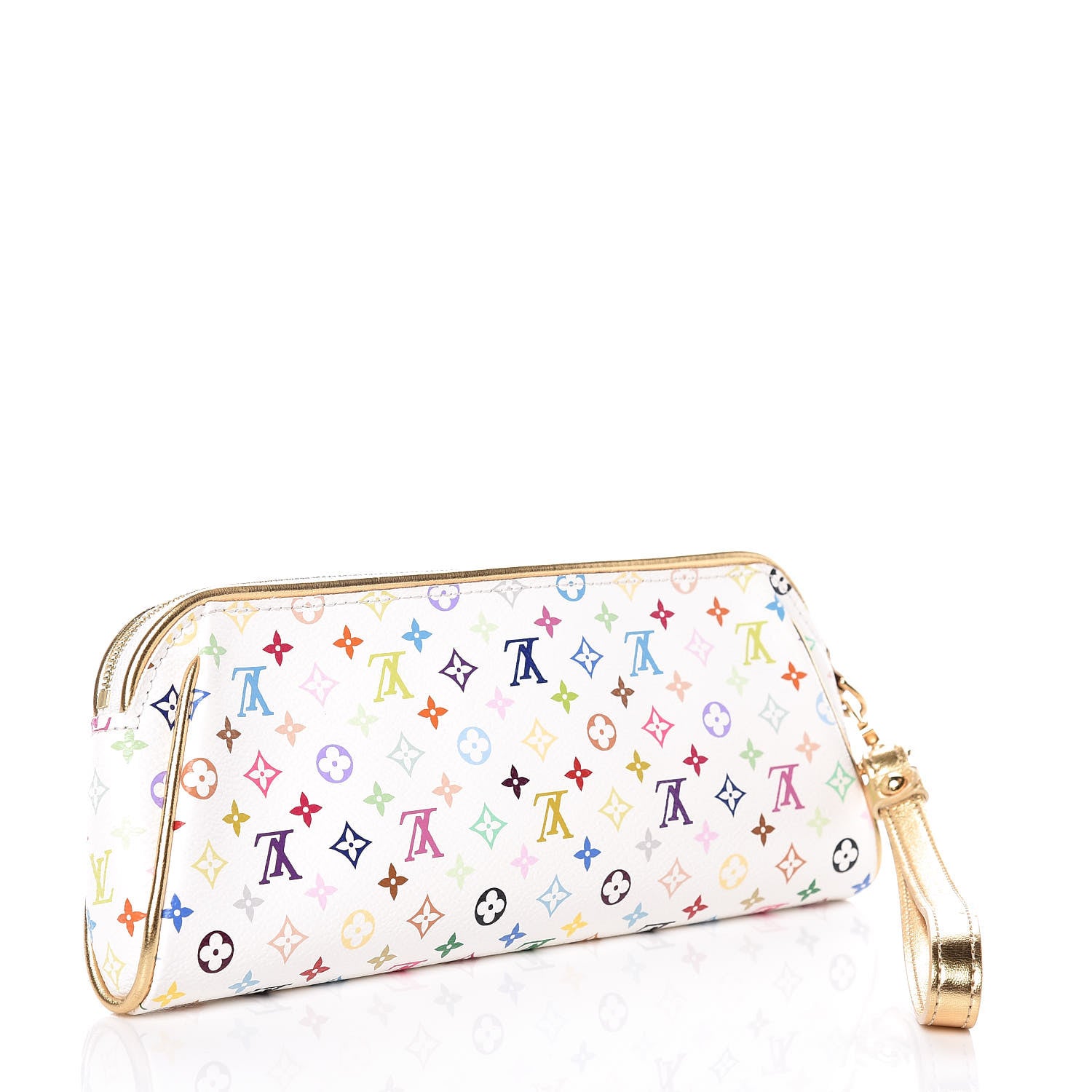 Louis Vuitton Monogram Multicolor Kate Clutch White 3 of 9
