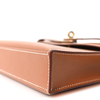 Hermes Madame Calfskin Kelly Elan Gold 10 of 11
