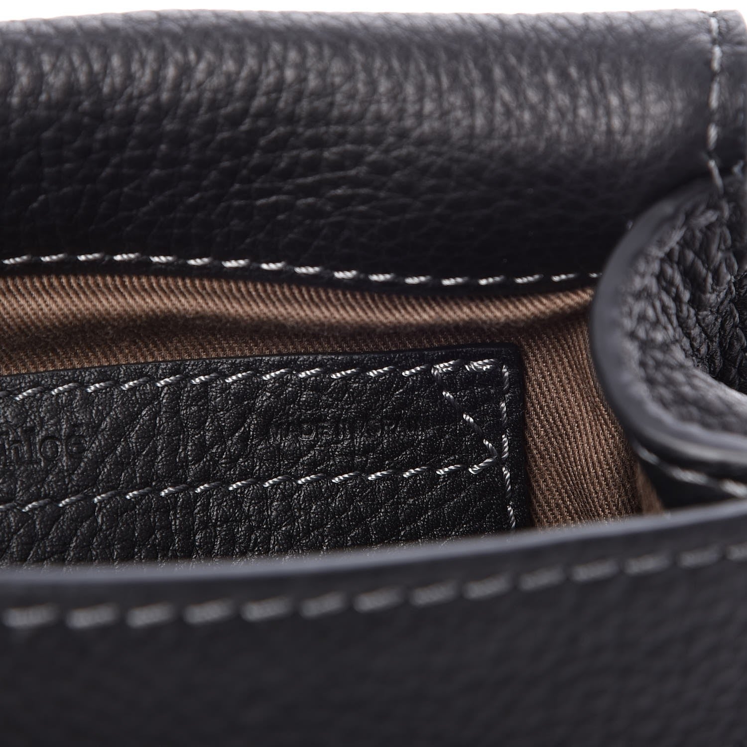 Chloe Calfskin Mini Marcie Round Crossbody Bag Black 7 of 7