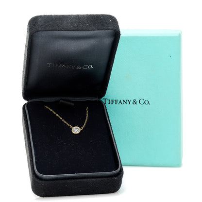Tiffany 18K Yellow Gold Diamond .44ct Elsa Peretti Diamonds by the Yard Pendant Necklace 6 of 6