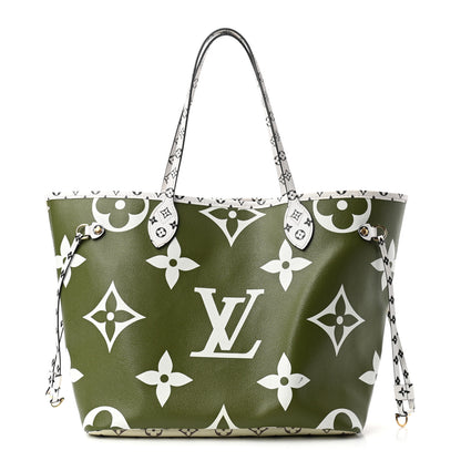 Louis Vuitton Monogram Giant Neverfull MM Kaki 1 of 11