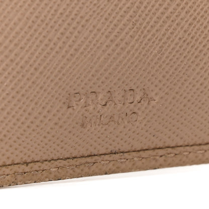 Prada Saffiano Metal Compact Zip Around Wallet Cammeo 6 of 9