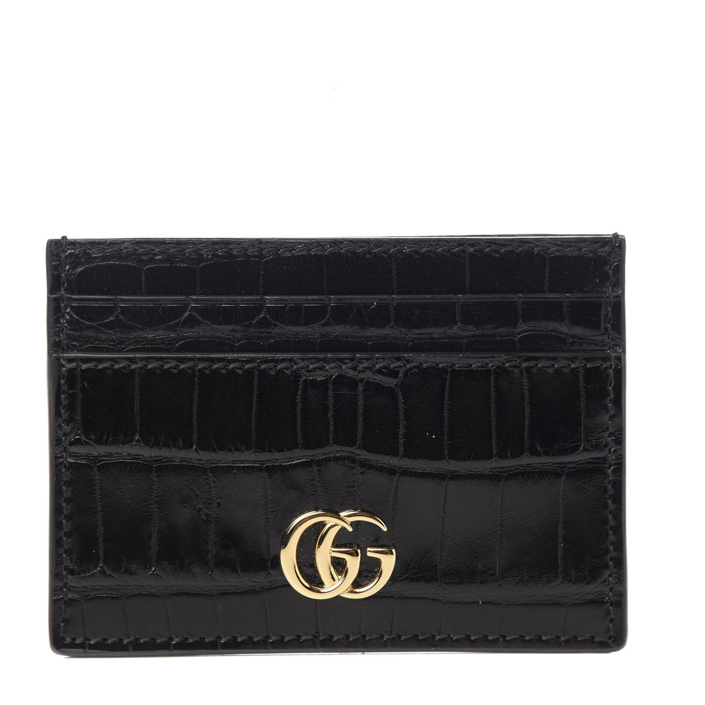 Alligator GG Marmont Card Holder Black