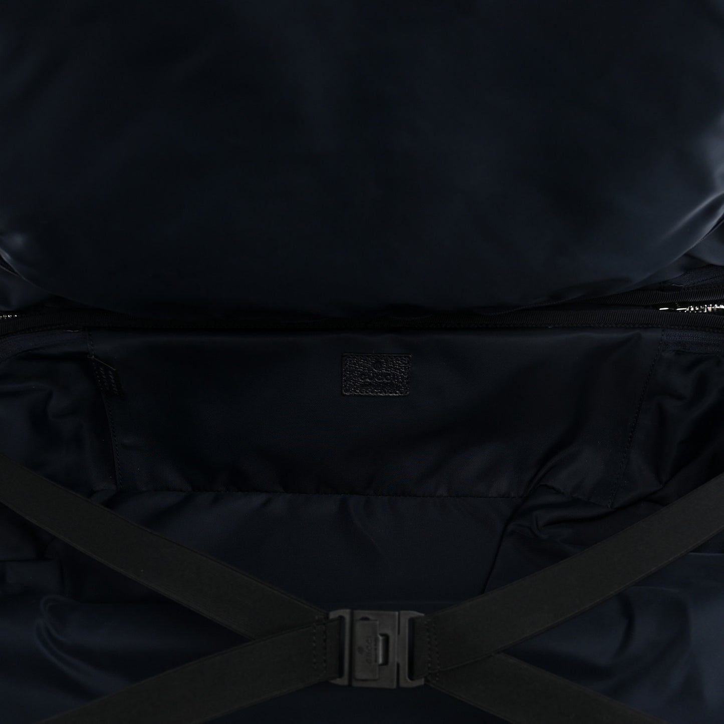 GG Supreme Monogram Textured Dollar Calfskin Web Small Savoy Cabin Trolley Beige Blue