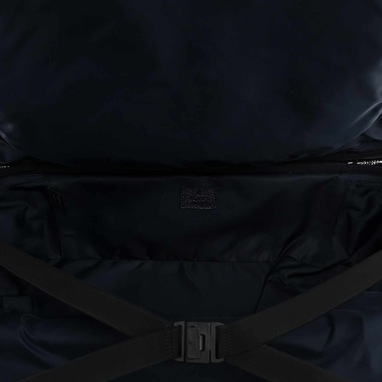 Gucci GG Supreme Monogram Textured Dollar Calfskin Web Small Savoy Cabin Trolley Beige Blue 4 of 9