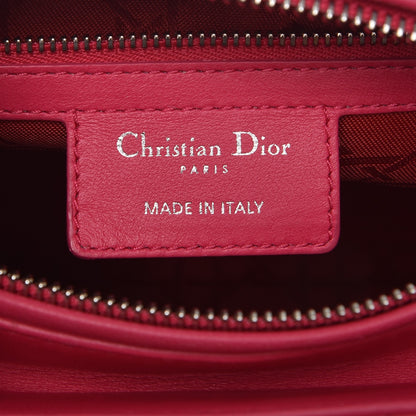 Christian Dior Lambskin Cannage Medium Lady Dior Pink 7 of 9