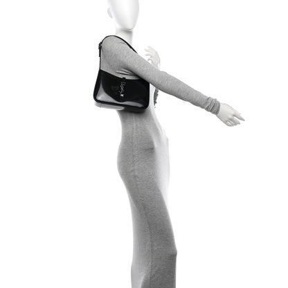 Saint Laurent Patent Le 5 A 7 Monochrome Hobo Black 2 of 11