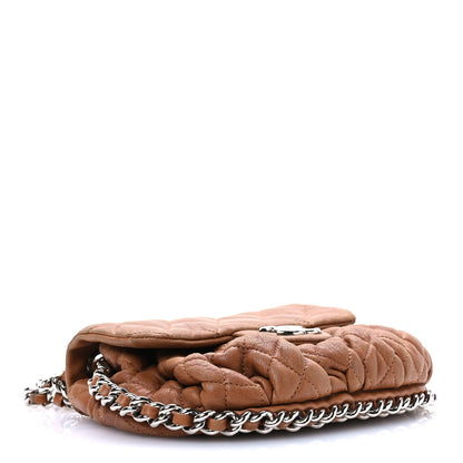 Chanel Washed Lambskin Mini Chain Around Messenger Brown 4 of 14