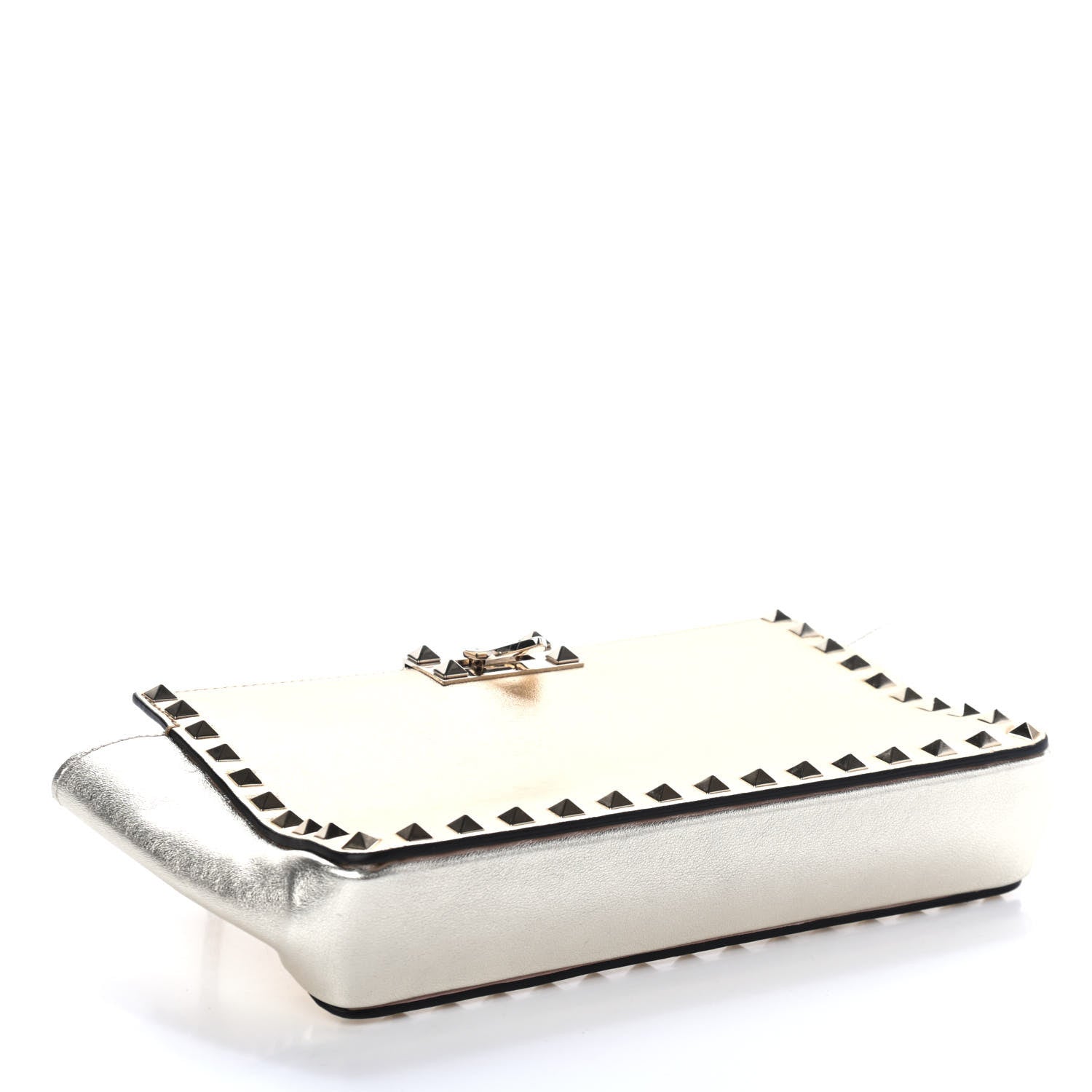 Valentino Garavani Metallic Calfskin Rockstud Mini Chain Shoulder Bag Multicolor 3 of 4