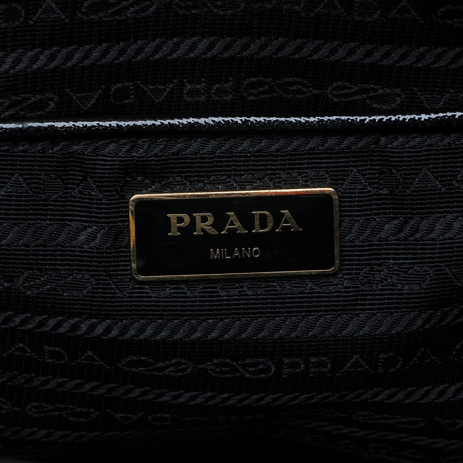 Prada Saffiano Vernice Tote Black 6 of 8