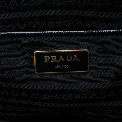Prada Saffiano Vernice Tote Black 6 of 8