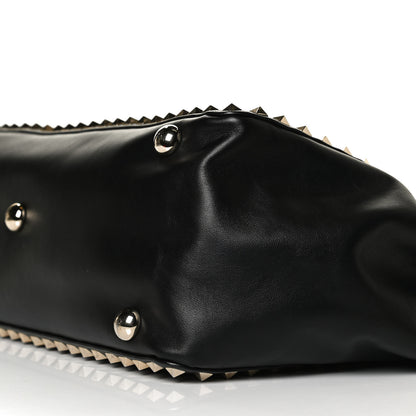 Valentino Garavani Vitello Medium Rockstud Tote Black 10 of 12