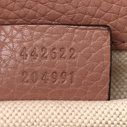 Gucci Calfskin Mini GG Marmont Top Handle Bag Rosy Phard 7 of 10