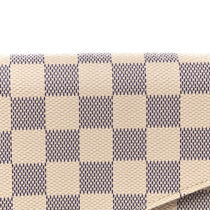 Louis Vuitton Damier Azur Pochette Felicie Chain Wallet Rose Ballerine 10 of 10