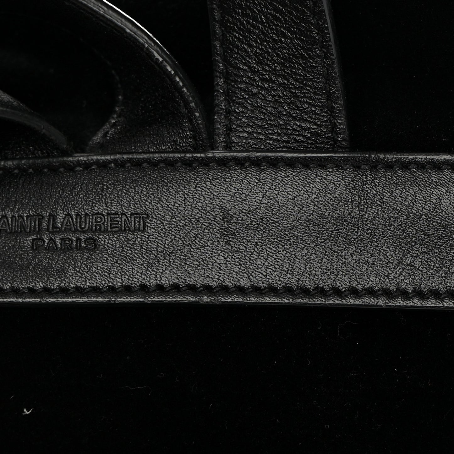 Velvet Calfskin Small Festival Backpack Black