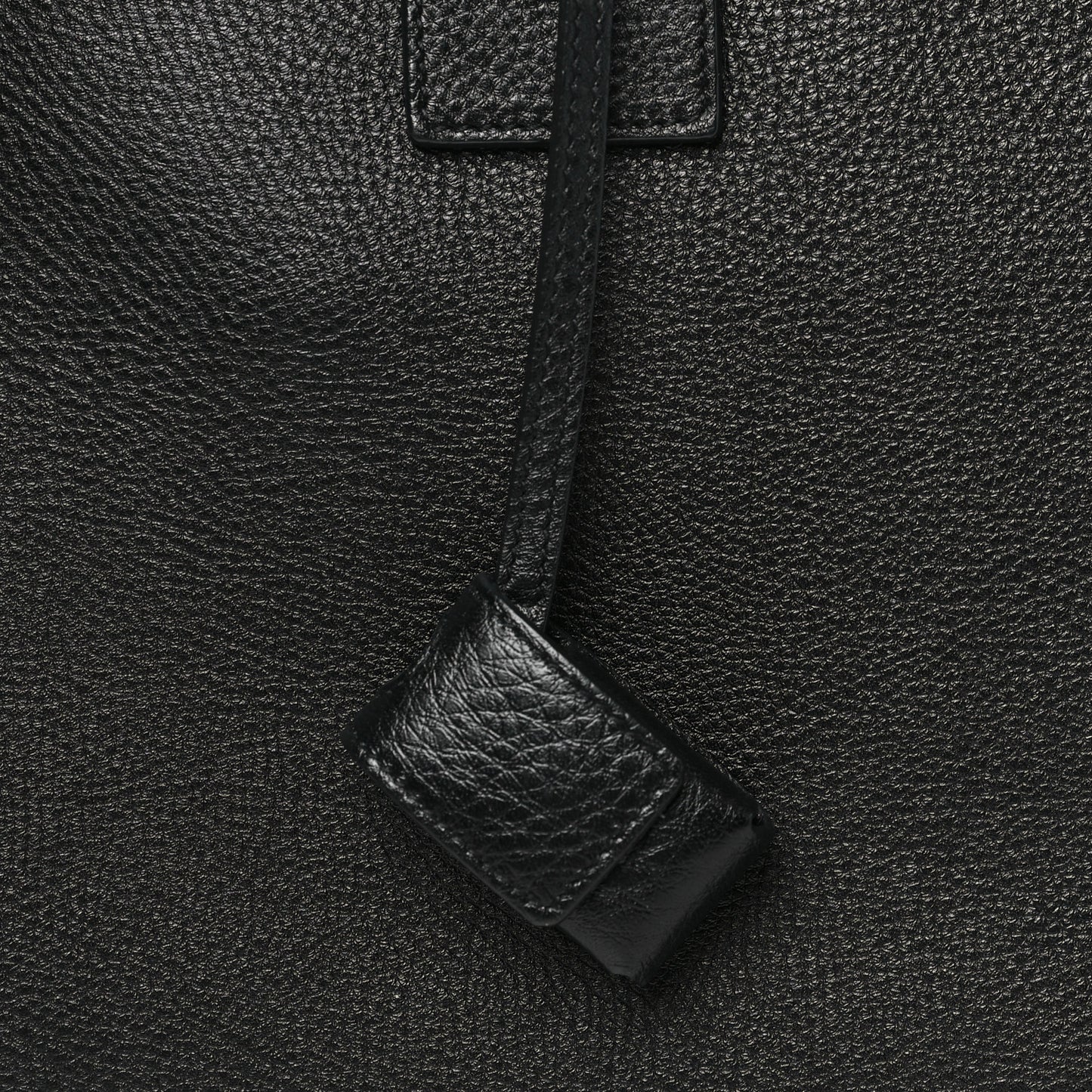 Grained Calfskin Small Sac De Jour Black