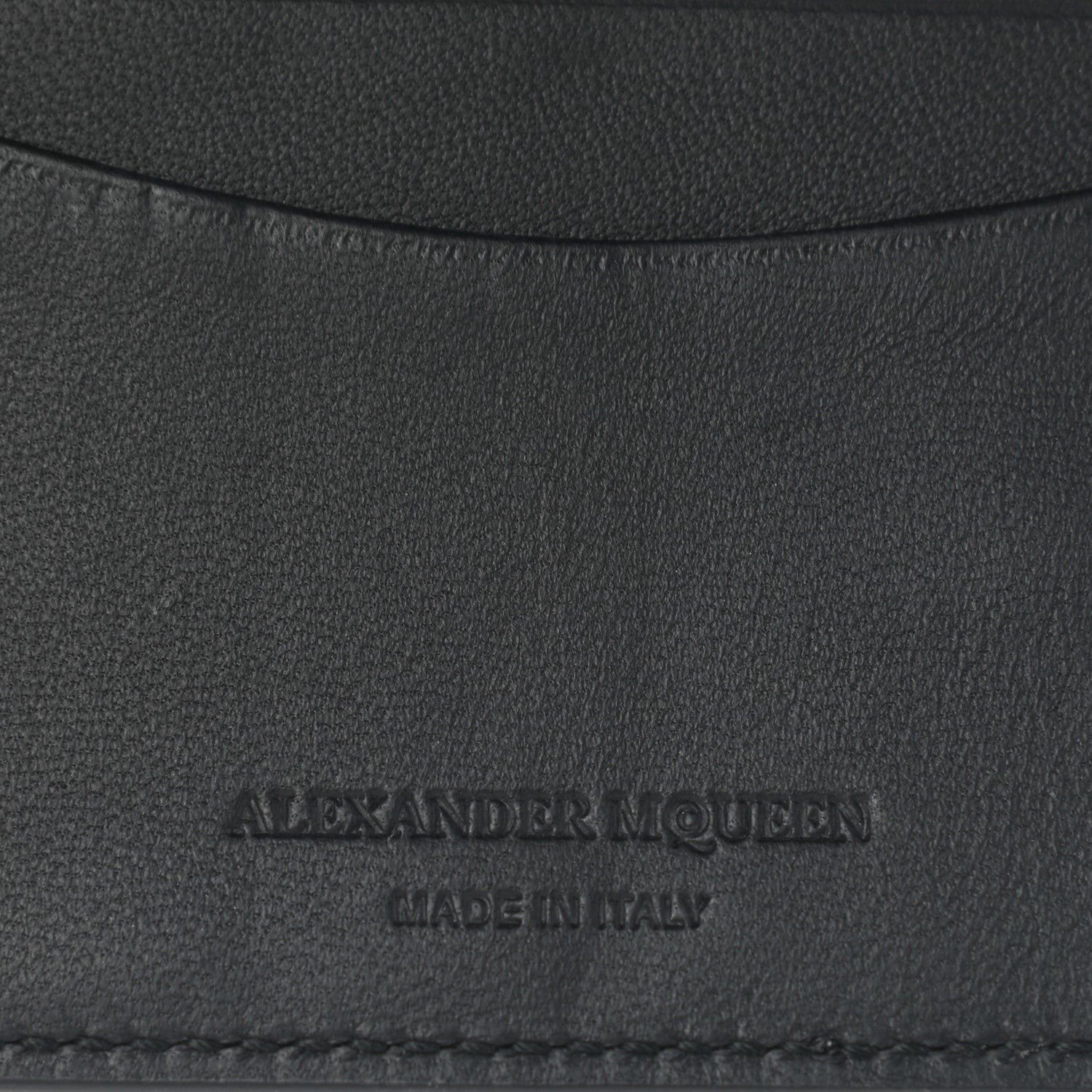 Alexander McQueen Patent Skull Bi-Fold Card Holder Black 6 of 7