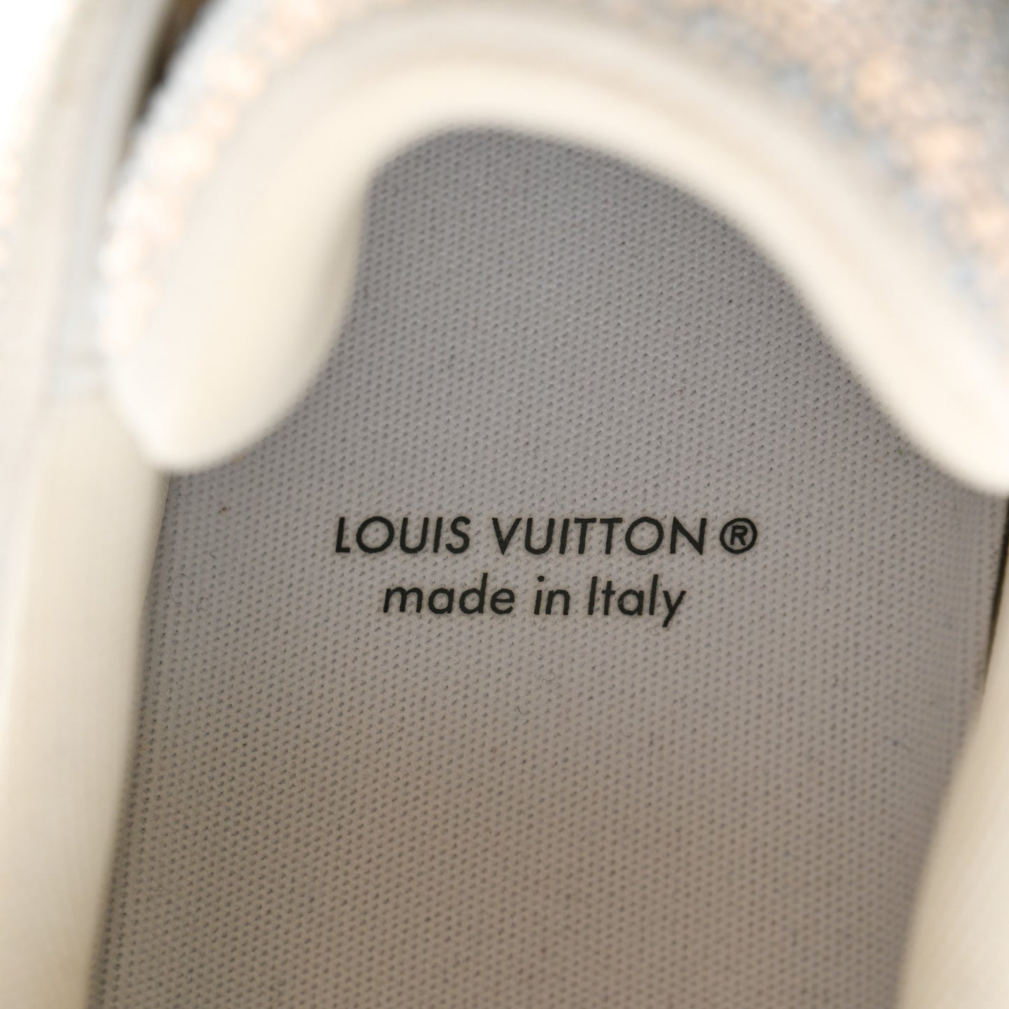 Crystal Mens LV Trainer Sneakers 8 Green White