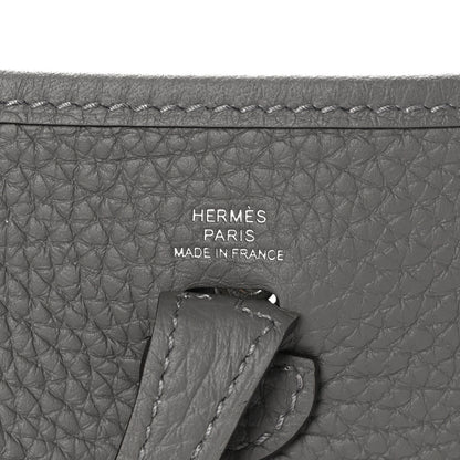 Hermes Taurillon Clemence Evelyne TPM Gris Meyer 6 of 11