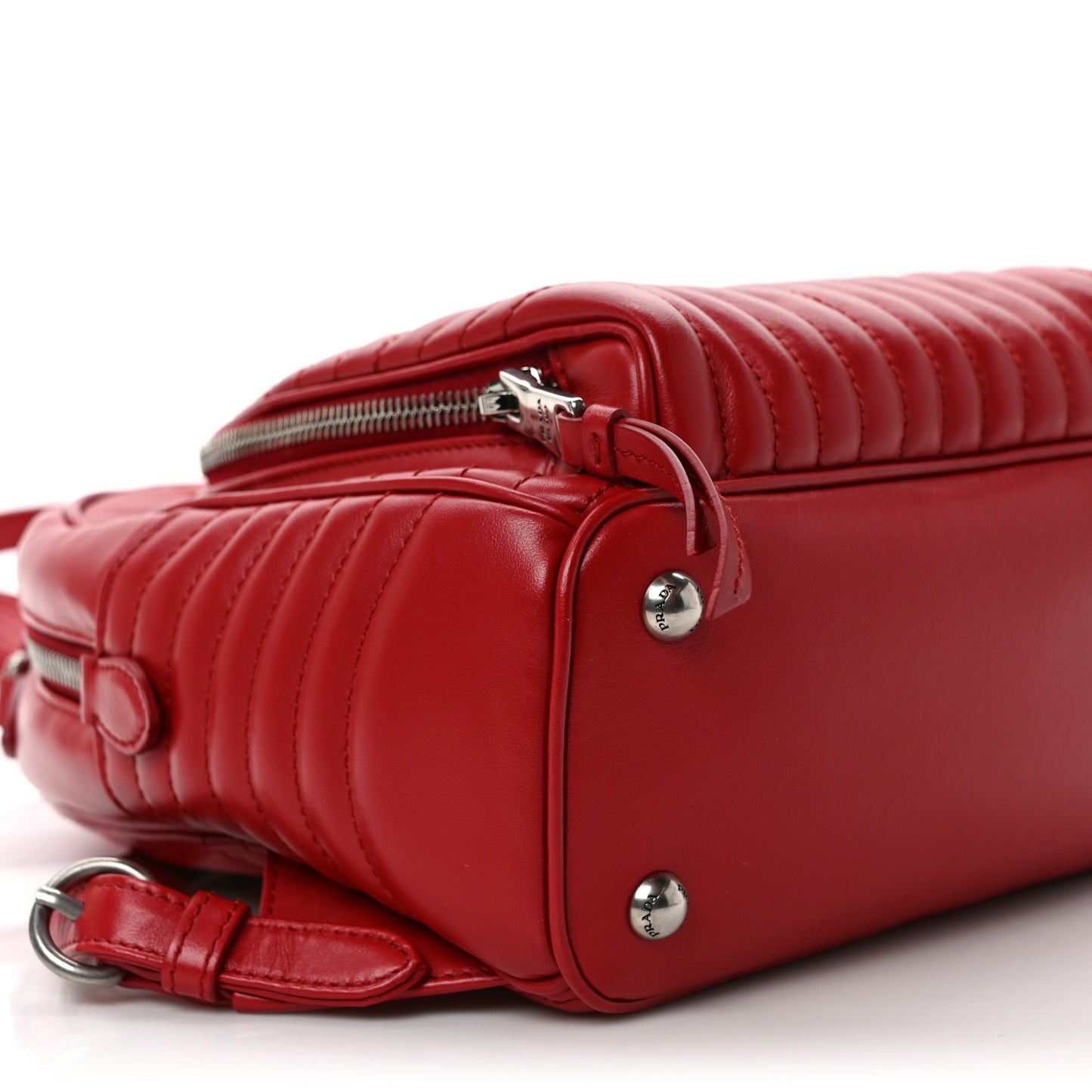 Soft Calfskin Impunture Diagramme Day Backpack Fuoco