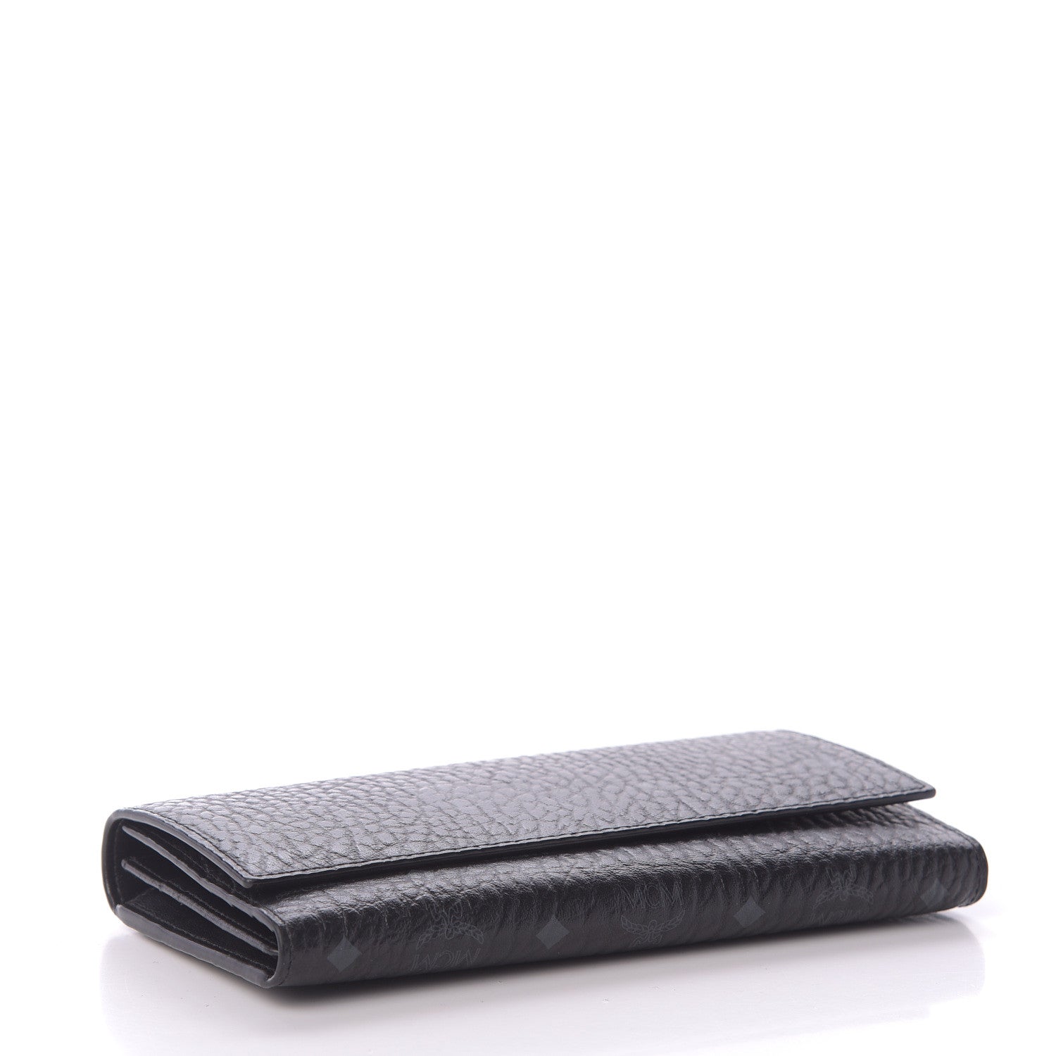 MCM Visetos Large Tri-Fold Flap Wallet Black 4 of 8
